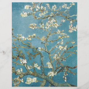 SCRAPBOOK PAPIER:VAN GOGH : ALMOND BLOSSOM
