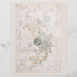 SCRAPBOOK PAPIER : WILLIAM MORRIS : WILD TULIP