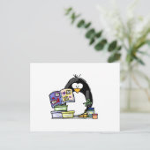 Scrapbook Penguin Postkarte (Stehend Vorderseite)