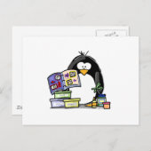 Scrapbook Penguin Postkarte (Vorne/Hinten)