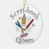 Scrapbook Queen Keramik Ornament (Links)