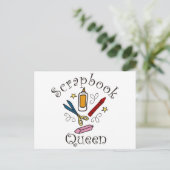Scrapbook Queen Postkarte (Stehend Vorderseite)