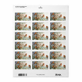 Scrapbook Robins Adressaufkleber (Vorne)