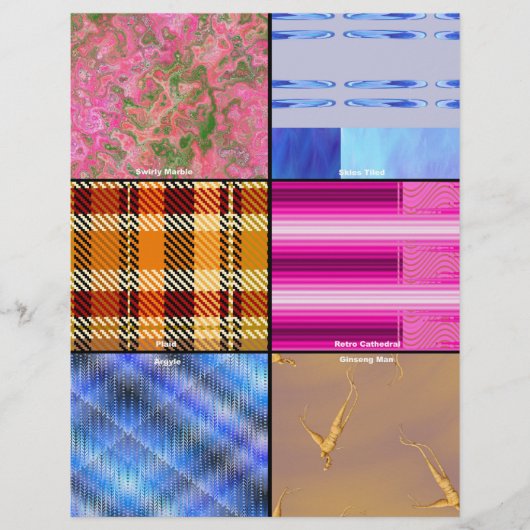 Scrapbook Sampler Bulk Scrapbook Paper Pages Flyer (Vorne)