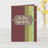 Scrapbook Style Maßgeschneiderter Sondertag Karte (Gelbe Blume)