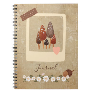 Scrapbook Style Mini Mushrooms Notizblock