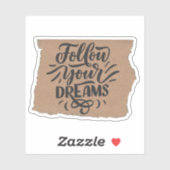 Scrapbook Style Motivation Quote Stickers Aufkleber (Blatt)