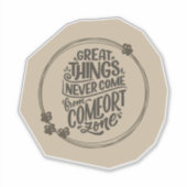 Scrapbook Style Motivation Quote Stickers Aufkleber (Vorderseite)