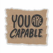 Scrapbook Style Motivation Quote Stickers Aufkleber (Vorderseite)