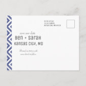 Scrapbook Tape Foto Save the Date Postkarte (Rückseite)