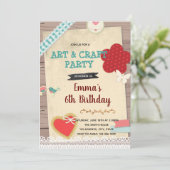 Scrapbook und Party-Einladung Einladung (Stehend Vorderseite)