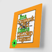 Scrapbooker Craft Room Quadratische Wanduhr (Winkel)