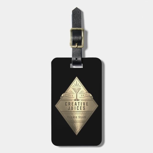 Scrapbooker Diamond "Creative Juices" Gepäckanhänger (Vorderseite vertikal)