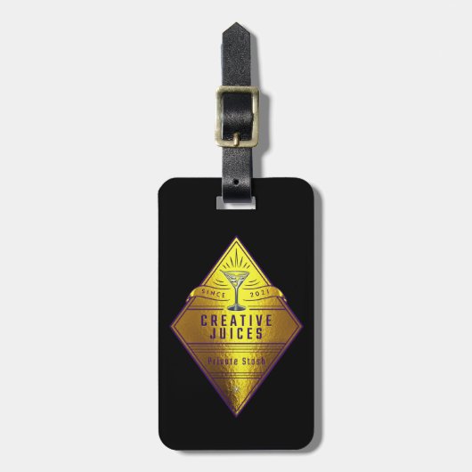 Scrapbooker Diamond "Creative Juices" Gepäckanhänger (Vorderseite vertikal)