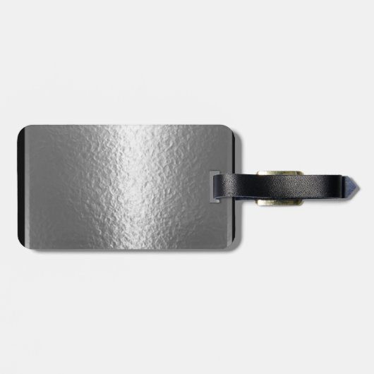 Scrapbooker Silver "Creative Juices" Gepäckanhänger (Rückseite horizontal)