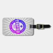 Scrapbooker Silver Medallion ’Cut Past Repeat’ Gepäckanhänger (Vorderseite horizontal)