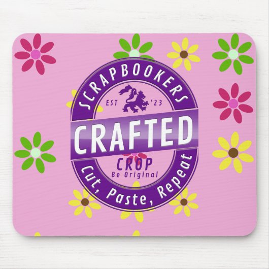 Scrapbookers - Ausschneiden, Einfügen und Wiederho Mousepad (Vorne)