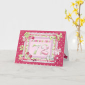 Scrapbooking 72. Geburtstag Karte (Gelbe Blume)