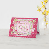 Scrapbooking 83. Geburtstag Karte (Gelbe Blume)