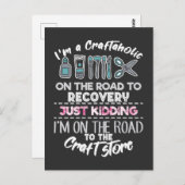 Scrapbooking-abhängige handgefertigte handgefertig postkarte (Vorne/Hinten)