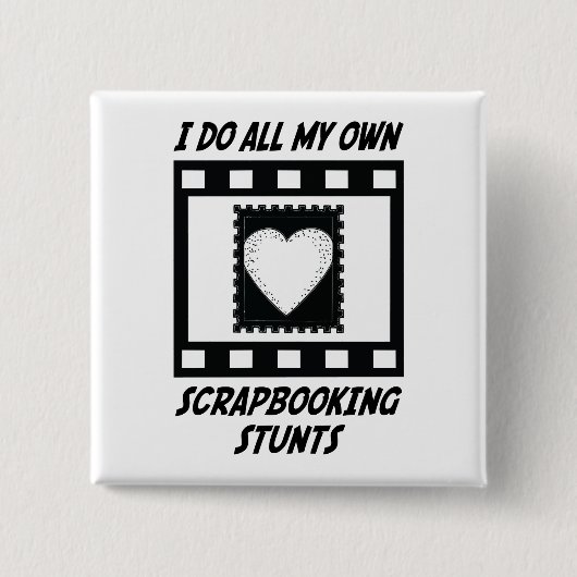 Scrapbooking Bremsungen Button (Vorderseite)
