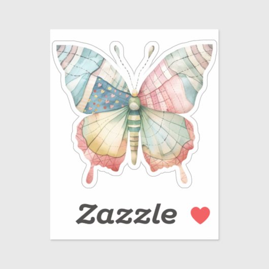 Scrapbooking Butterfly Sticker (Blatt)