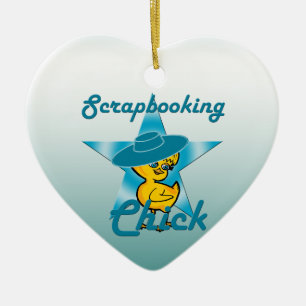 Scrapbooking Chick #7 Keramikornament
