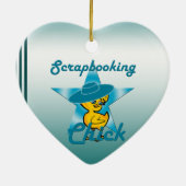 Scrapbooking Chick #7 Keramikornament (Hinten)