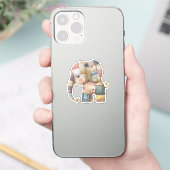 Scrapbooking Elephant Sticker (Telefon)