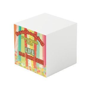 Scrapbooking erinnert mich an das Leben ist gut Würfel