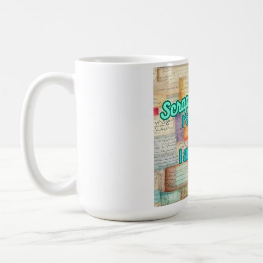 Scrapbooking erinnert mich daran, dass ich gesegne kaffeetasse (Links)