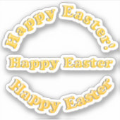 Scrapbooking Frohe Ostern Aufkleber (Vorderseite)