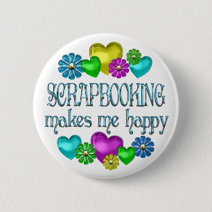 Scrapbooking Glück Button