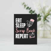 Scrapbooking Hobby Funny Crafty Scrap Book Lover Postkarte (Stehend Vorderseite)