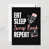 Scrapbooking Hobby Funny Crafty Scrap Book Lover Postkarte (Vorne/Hinten)