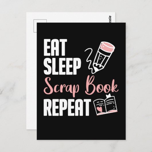 Scrapbooking Hobby Funny Crafty Scrap Book Lover Postkarte (Vorne/Hinten)