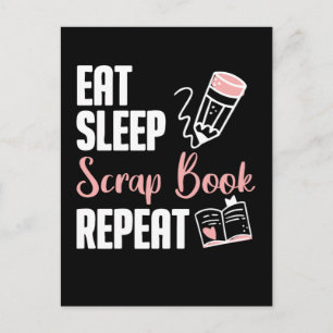Scrapbooking Hobby Funny Crafty Scrap Book Lover Postkarte