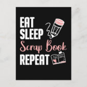 Scrapbooking Hobby Funny Crafty Scrap Book Lover Postkarte (Vorderseite)