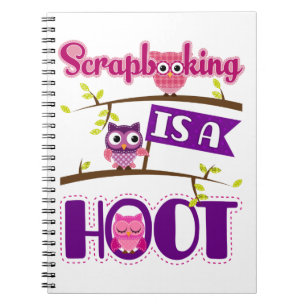 Scrapbooking ist ein Hoot Niedlicher Scrapbooker Notizblock