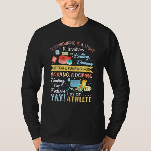 Scrapbooking ist ein Sport, der mit der Bekämpfung T-Shirt (Vorderseite)