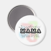 Scrapbooking Mama Tshirts und Geschenke Magnet (Vorderseite/Rückseite)