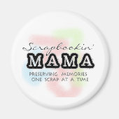 Scrapbooking Mama Tshirts und Geschenke Magnet (Vorne)