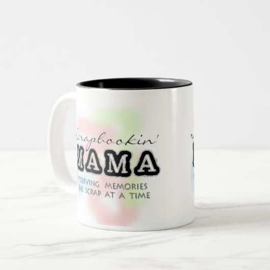 Scrapbooking Mutter Zweifarbige Tasse (Vorderseite Links)