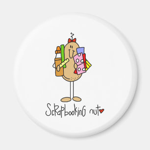 Scrapbooking Nuss Magnet