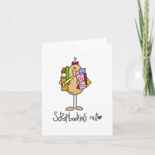 Scrapbooking-Nuss-T-Shirts und Geschenke Karte