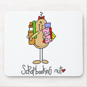 Scrapbooking-Nuss-T-Shirts und Geschenke Mousepad