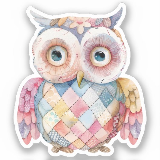 Scrapbooking Owl Bird Sticker (Vorderseite)