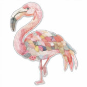 Scrapbooking Pink Flamingo Sticker (Vorderseite)