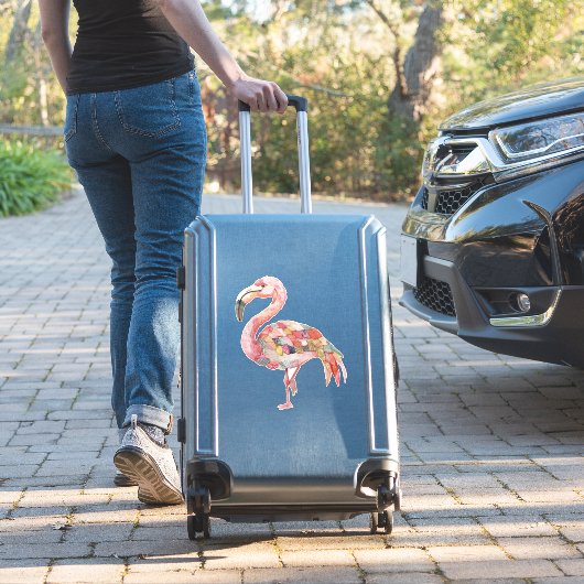 Scrapbooking Pink Flamingo Sticker (Koffer Insitu)