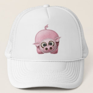 SCRAPBOOKING PINK PIG PIGGIE PIGLET CUTE CARTOON F TRUCKERKAPPE